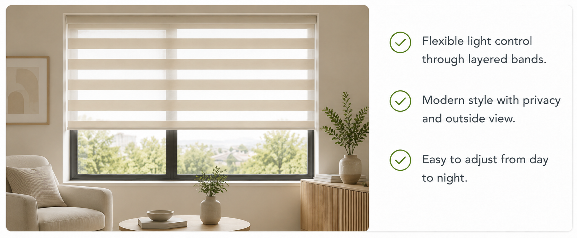 PrimeBeau Zebra Shades